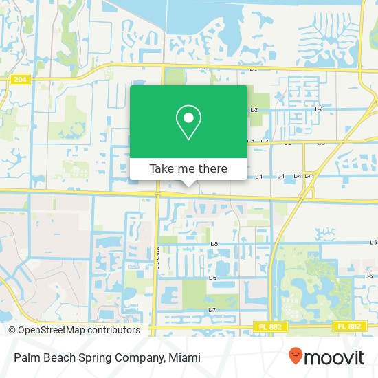 Mapa de Palm Beach Spring Company