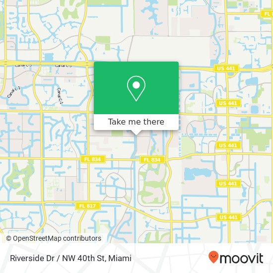 Riverside Dr / NW 40th St map