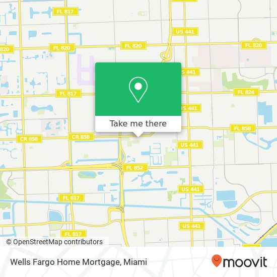 Mapa de Wells Fargo Home Mortgage