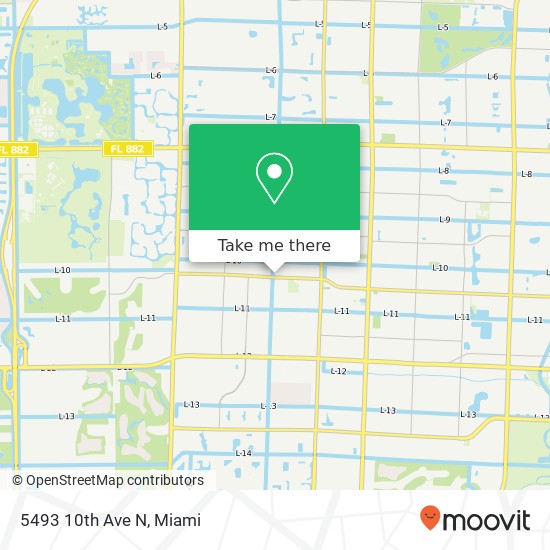 Mapa de 5493 10th Ave N