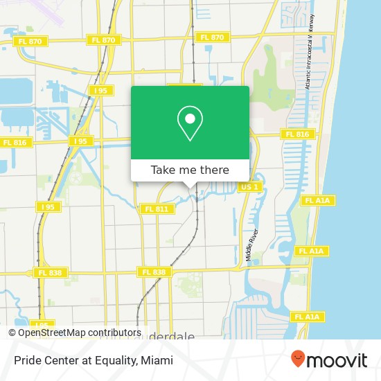 Mapa de Pride Center at Equality