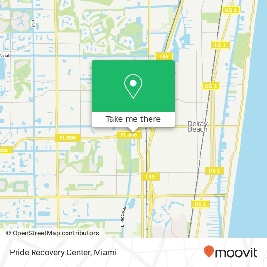Pride Recovery Center map