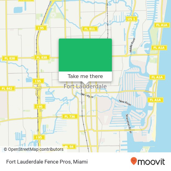 Fort Lauderdale Fence Pros map