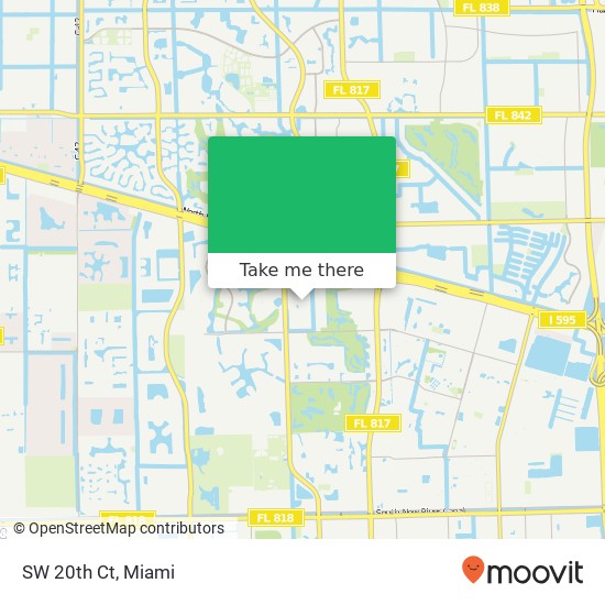 Mapa de SW 20th Ct