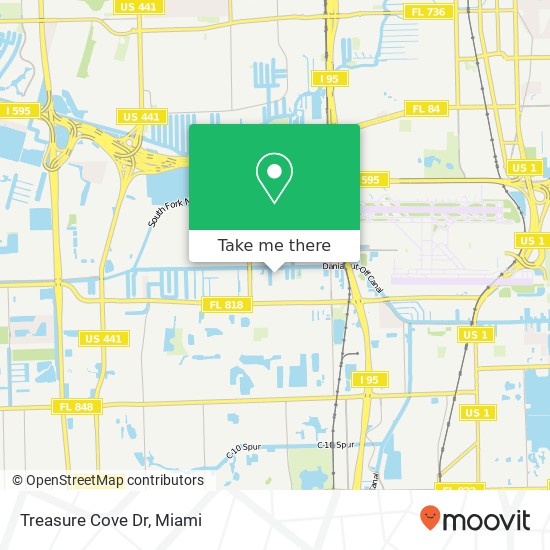 Treasure Cove Dr map
