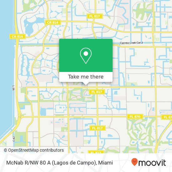 McNab R / NW 80 A (Lagos de Campo) map