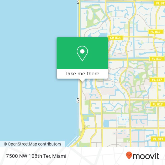 7500 NW 108th Ter map