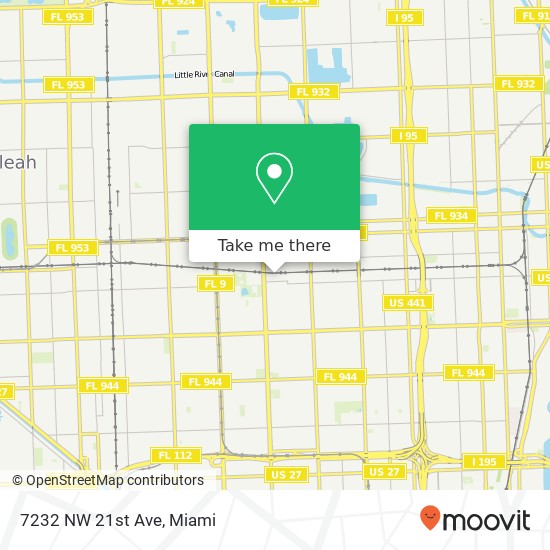 7232 NW 21st Ave map