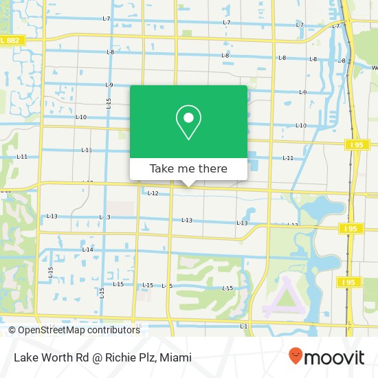 Mapa de Lake Worth Rd @ Richie Plz