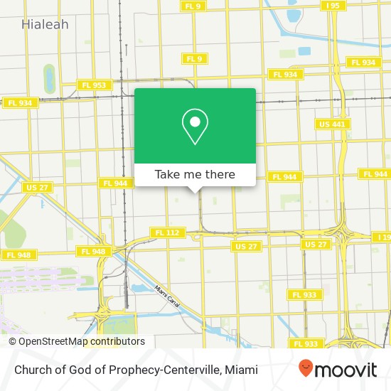 Church of God of Prophecy-Centerville map