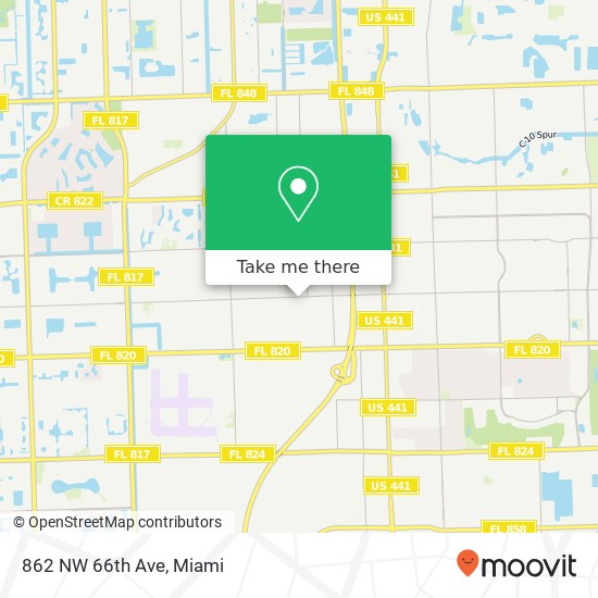 862 NW 66th Ave map