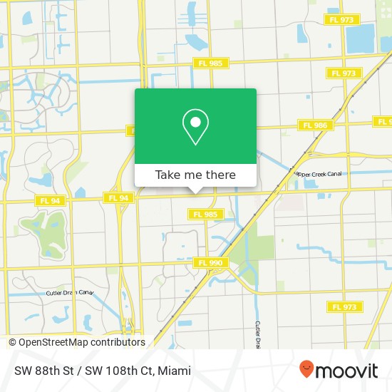 SW 88th St / SW 108th Ct map