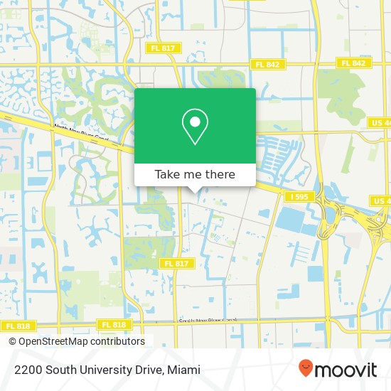 2200 South University Drive map