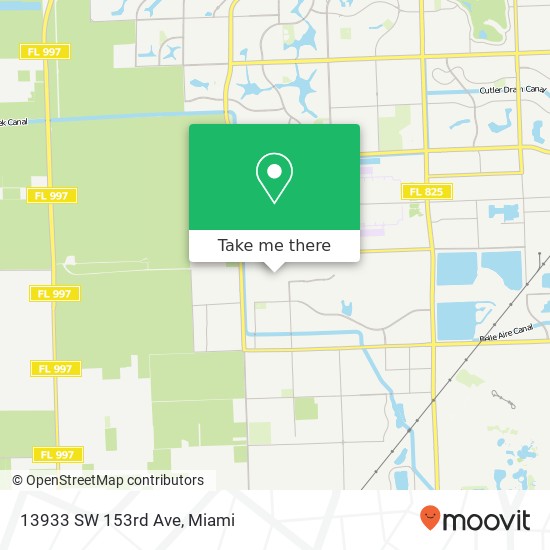 13933 SW 153rd Ave map