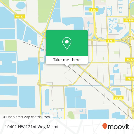 10401 NW 121st Way map
