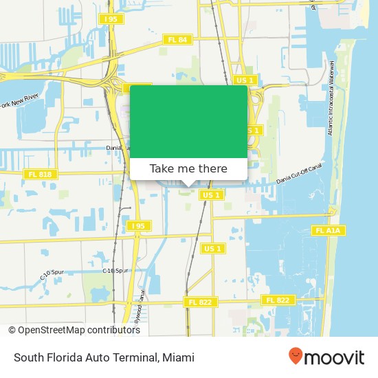 South Florida Auto Terminal map