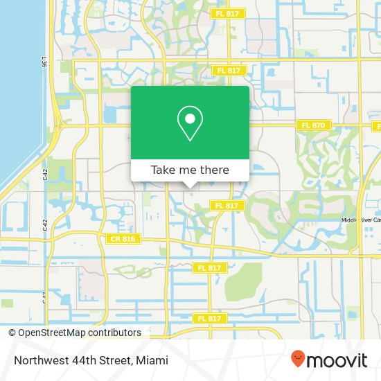 Northwest 44th Street map