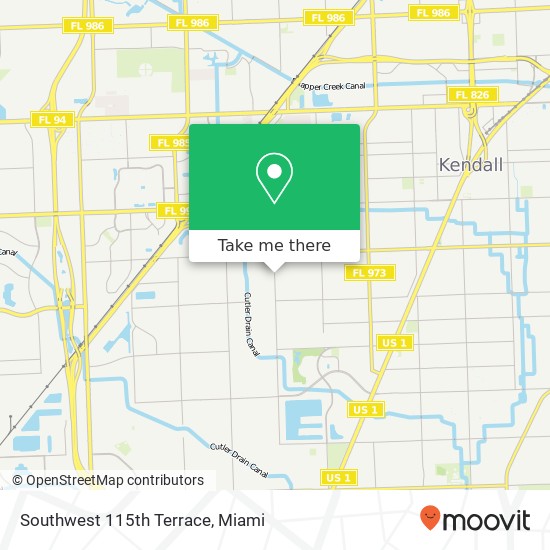 Mapa de Southwest 115th Terrace