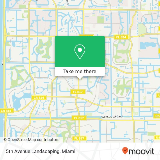 5th Avenue Landscaping map