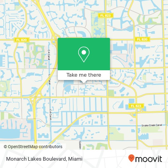 Monarch Lakes Boulevard map