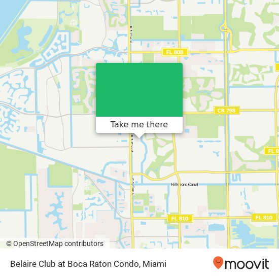 Belaire Club at Boca Raton Condo map