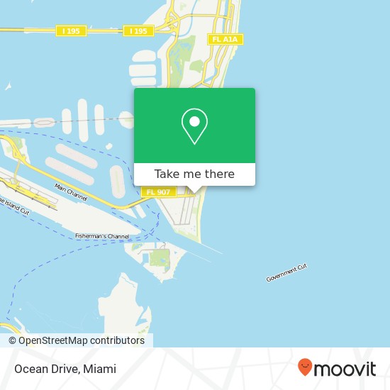 Ocean Drive map