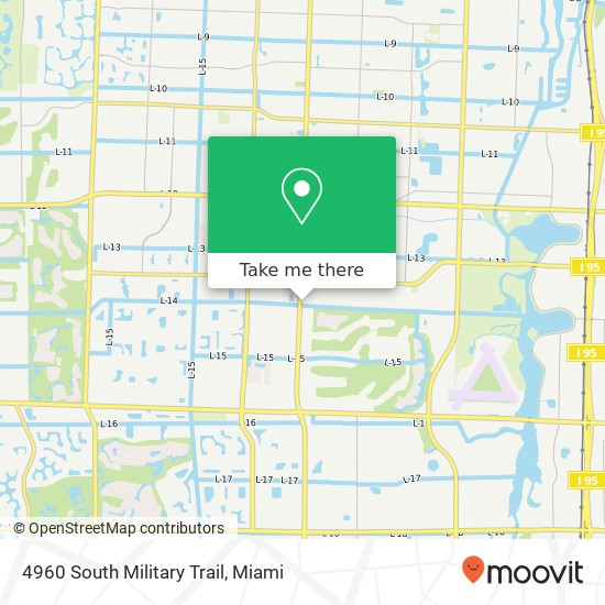 4960 South Military Trail map