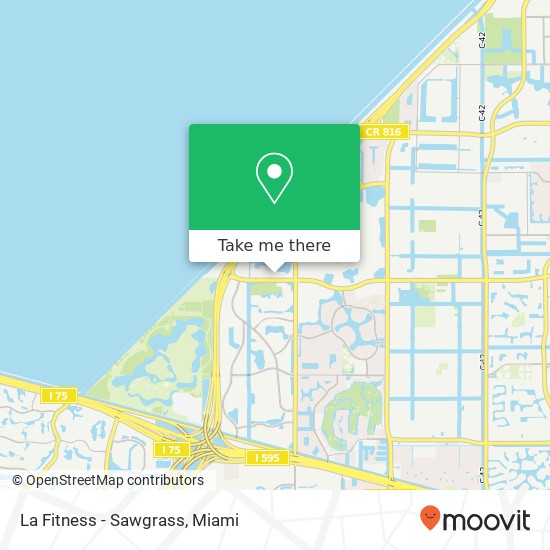 La Fitness - Sawgrass map
