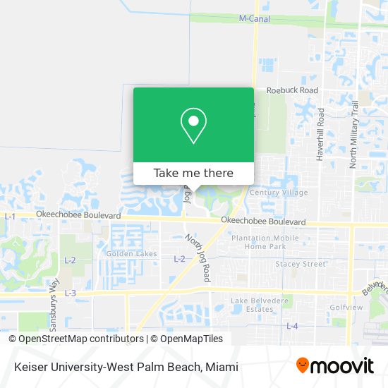 Keiser University-West Palm Beach map