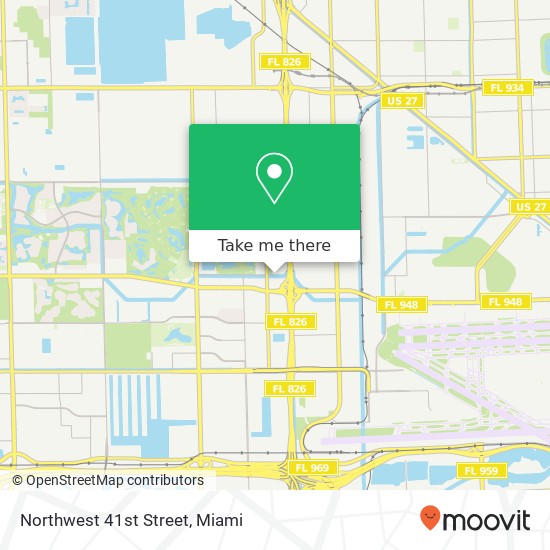 Northwest 41st Street map