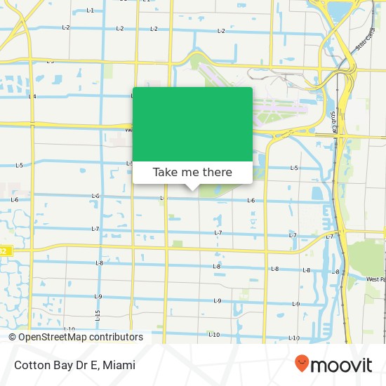 Cotton Bay Dr E map