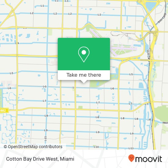 Mapa de Cotton Bay Drive West