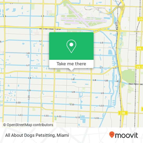 Mapa de All About Dogs Petsitting