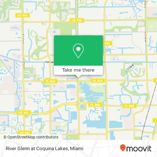 Mapa de River Glenn at Coquina Lakes