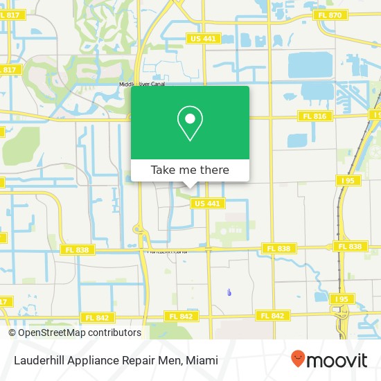 Mapa de Lauderhill Appliance Repair Men