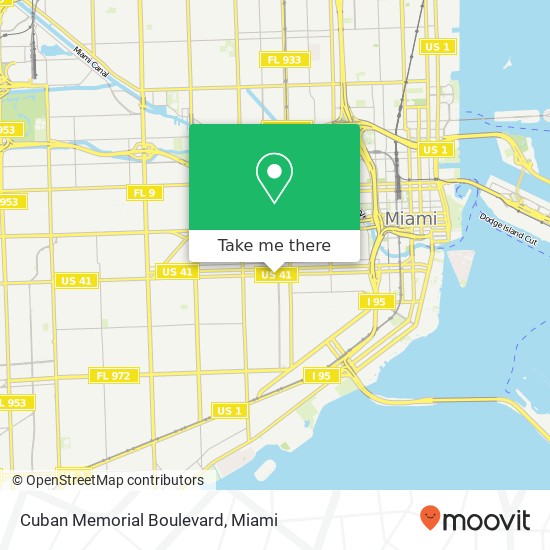 Cuban Memorial Boulevard map