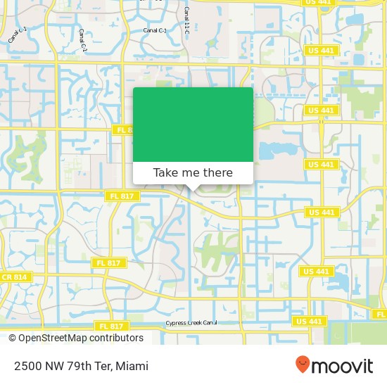 2500 NW 79th Ter map