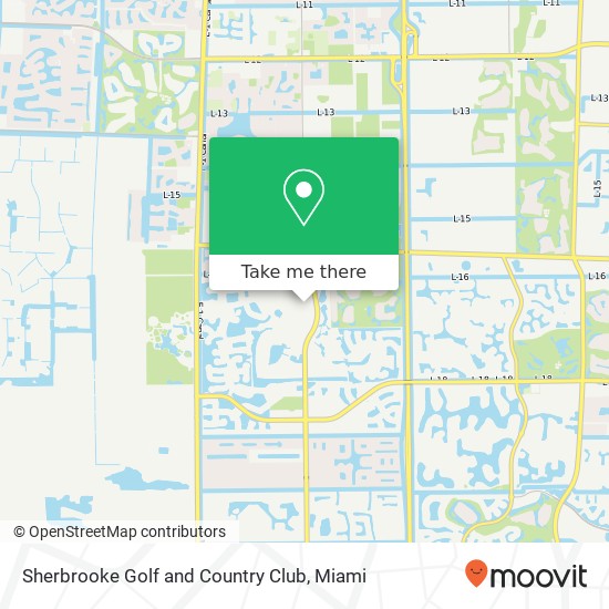 Sherbrooke Golf and Country Club map
