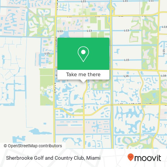 Mapa de Sherbrooke Golf and Country Club