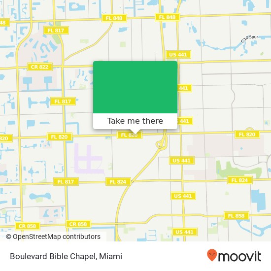 Mapa de Boulevard Bible Chapel