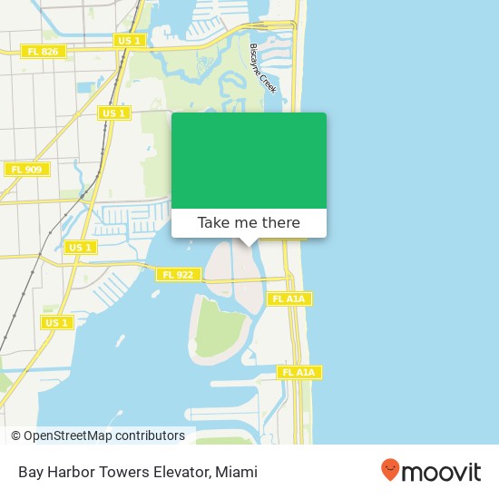 Bay Harbor Towers Elevator map