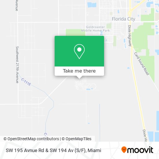 SW 195 Avnue Rd & SW 194 Av (S / F) map