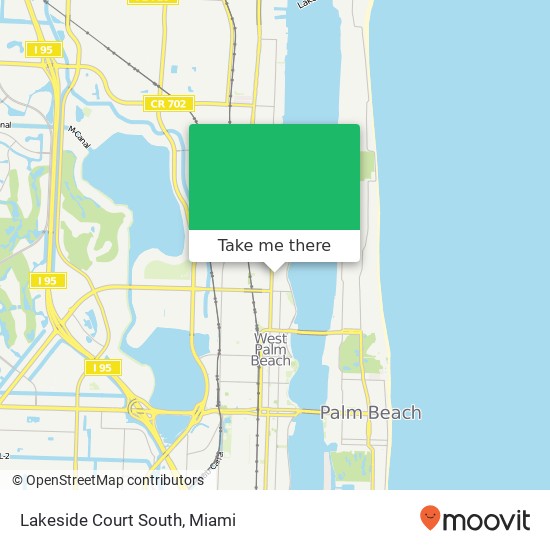 Mapa de Lakeside Court South