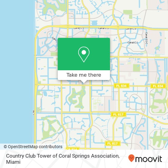 Mapa de Country Club Tower of Coral Springs Association