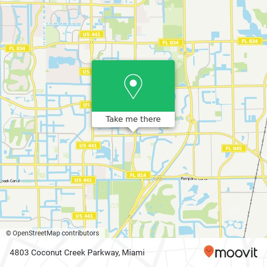 Mapa de 4803 Coconut Creek Parkway