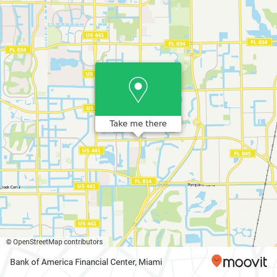 Mapa de Bank of America Financial Center