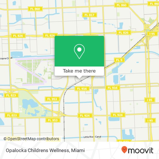 Opalocka Childrens Wellness map