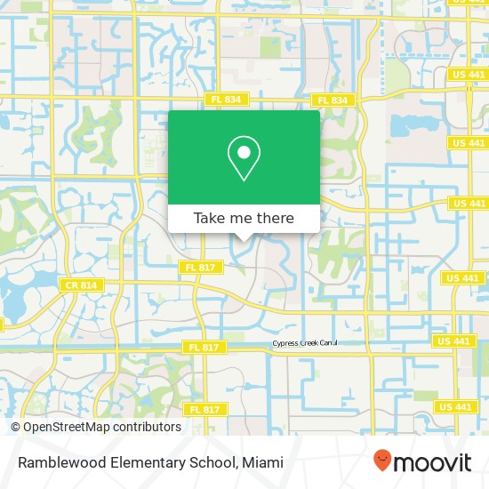 Mapa de Ramblewood Elementary School