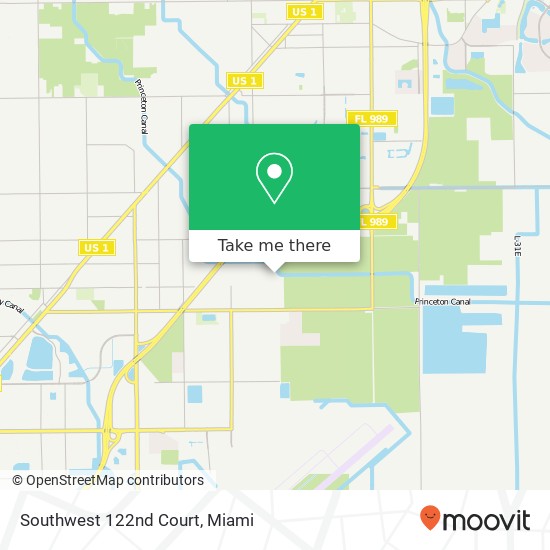 Southwest 122nd Court map