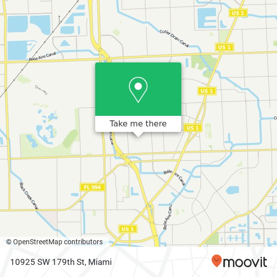 10925 SW 179th St map